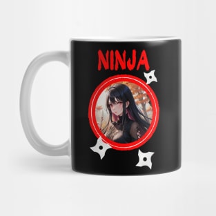 Ninja Target Love Cute Anime Girl Mug